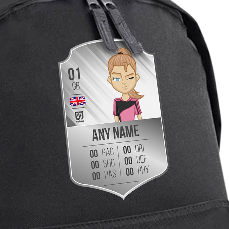 MySwag Girls Personalised Player Stats Shield Rucksack - Image 3