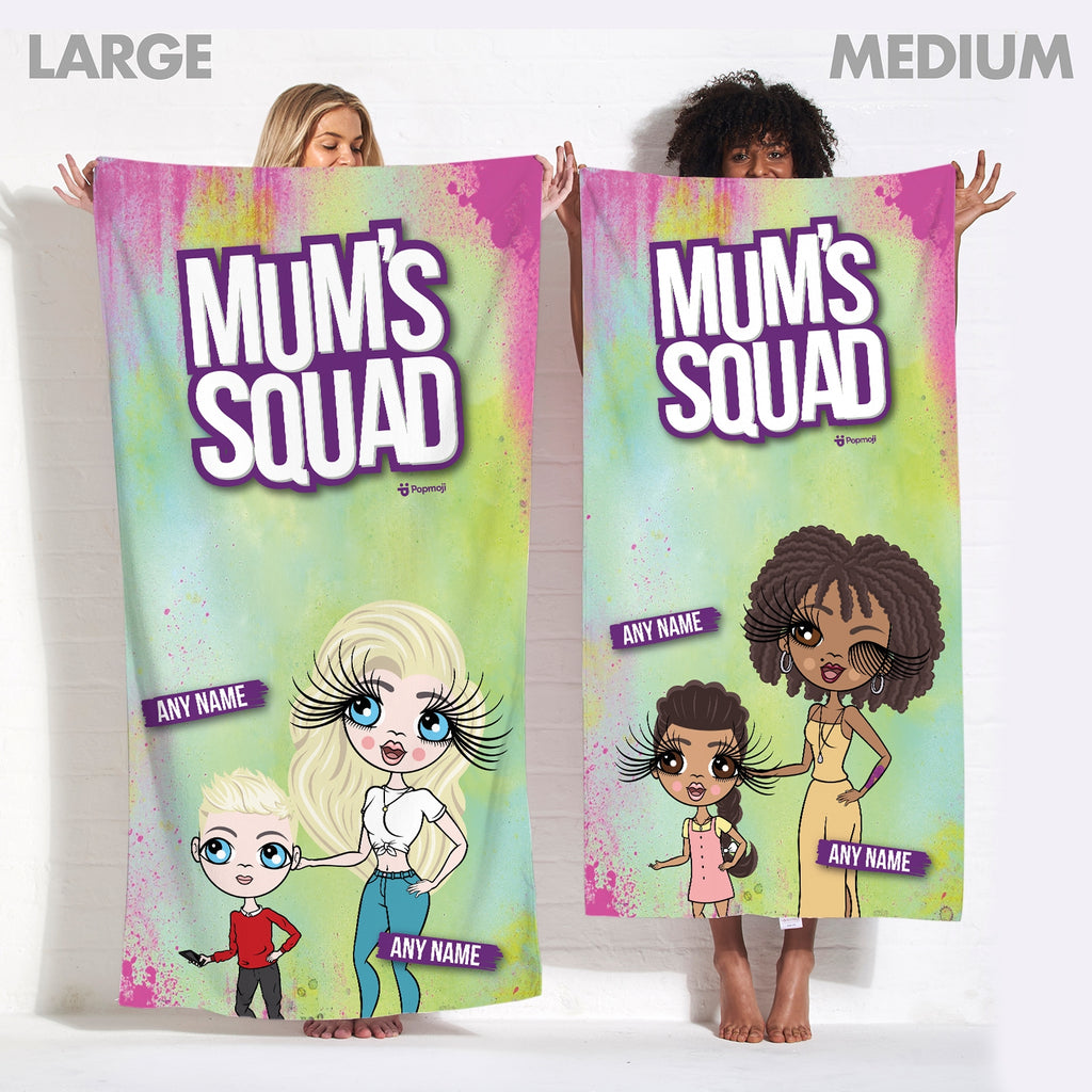 Multi Character Mum's Squad Beach Towel - Image 4