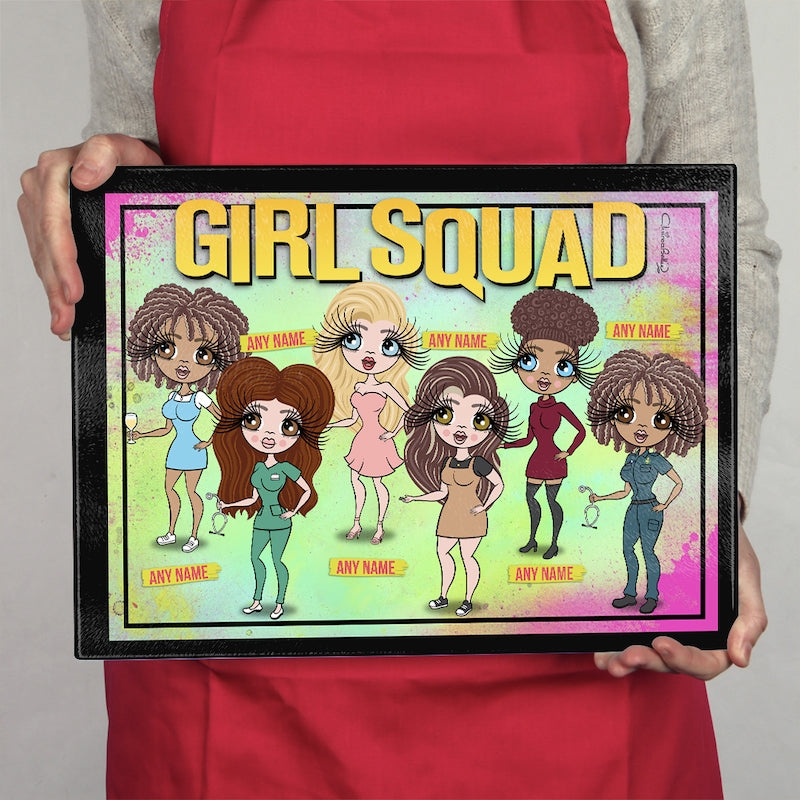 Multi Character Glass Chopping Board - 6 Girl Squad - Image 4