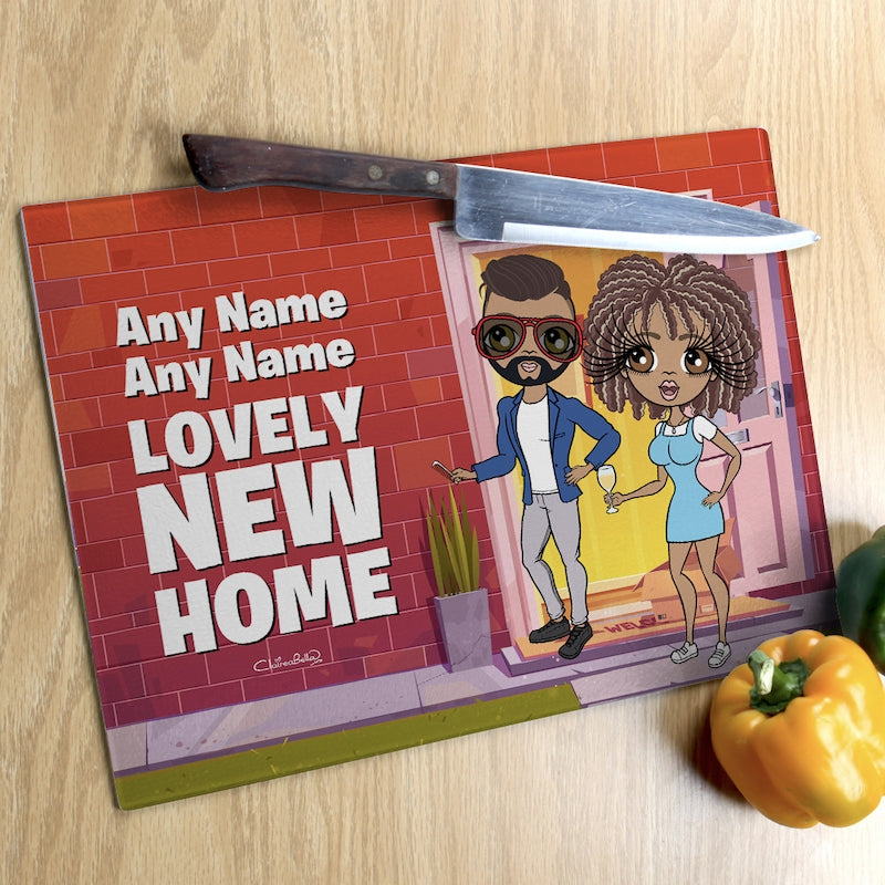 Multi Character Glass Chopping Board - New Home - Image 5