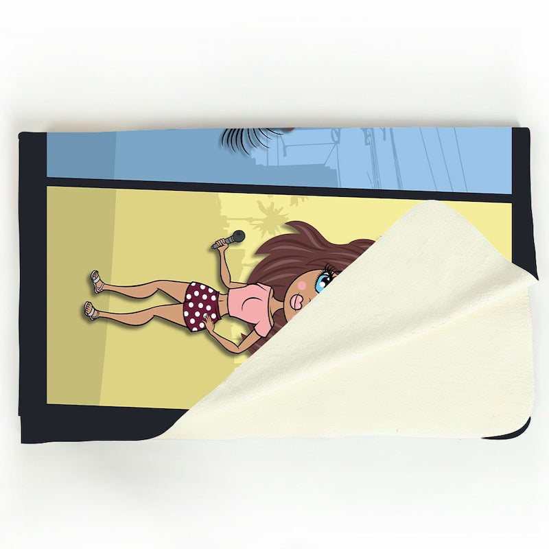 Multi Character Colour Blocks Adult And Child Fleece Blanket - Image 4