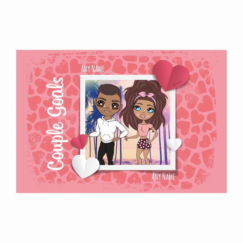 Multi Character Couples Goals Fleece Blanket - Image 6