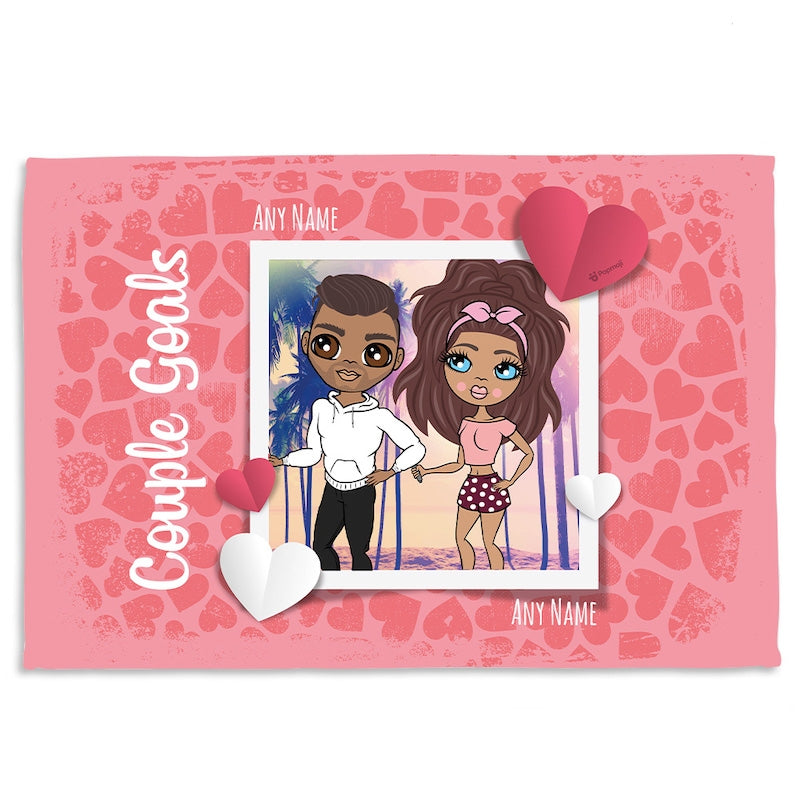 Multi Character Couples Goals Fleece Blanket - Image 1