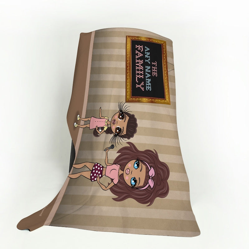 Multi Character Home Sweet Home Adult And Child Fleece Blanket - Image 3