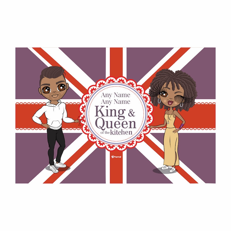 Multi Character Couples King And Queen Fleece Blanket - Image 1