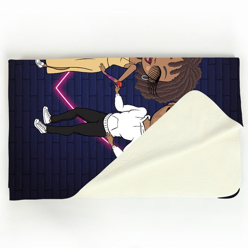 Multi Character Couples Perfect Match Fleece Blanket - Image 5