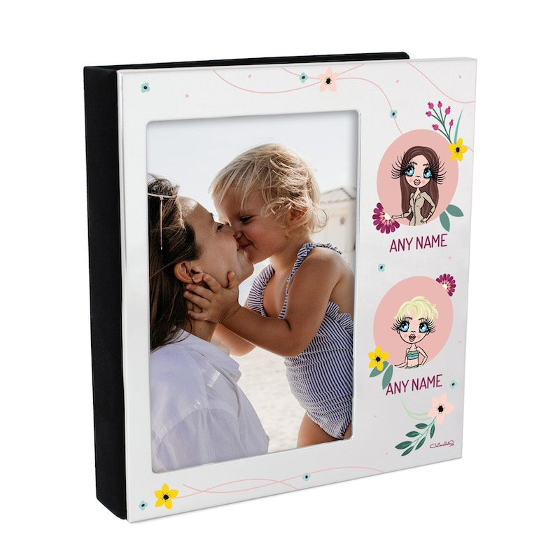 Multi Character Personalised Floral Adult And Child Photo Album - Image 3