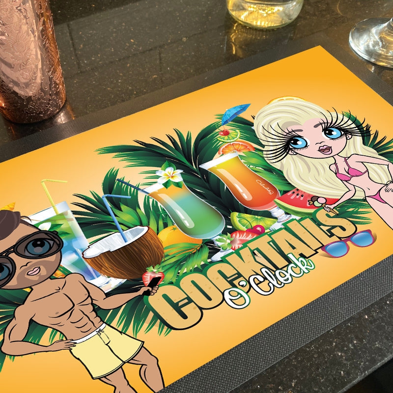 Multi Character Personalized Exotic Drinks Rubber Bar Runner - Image 3