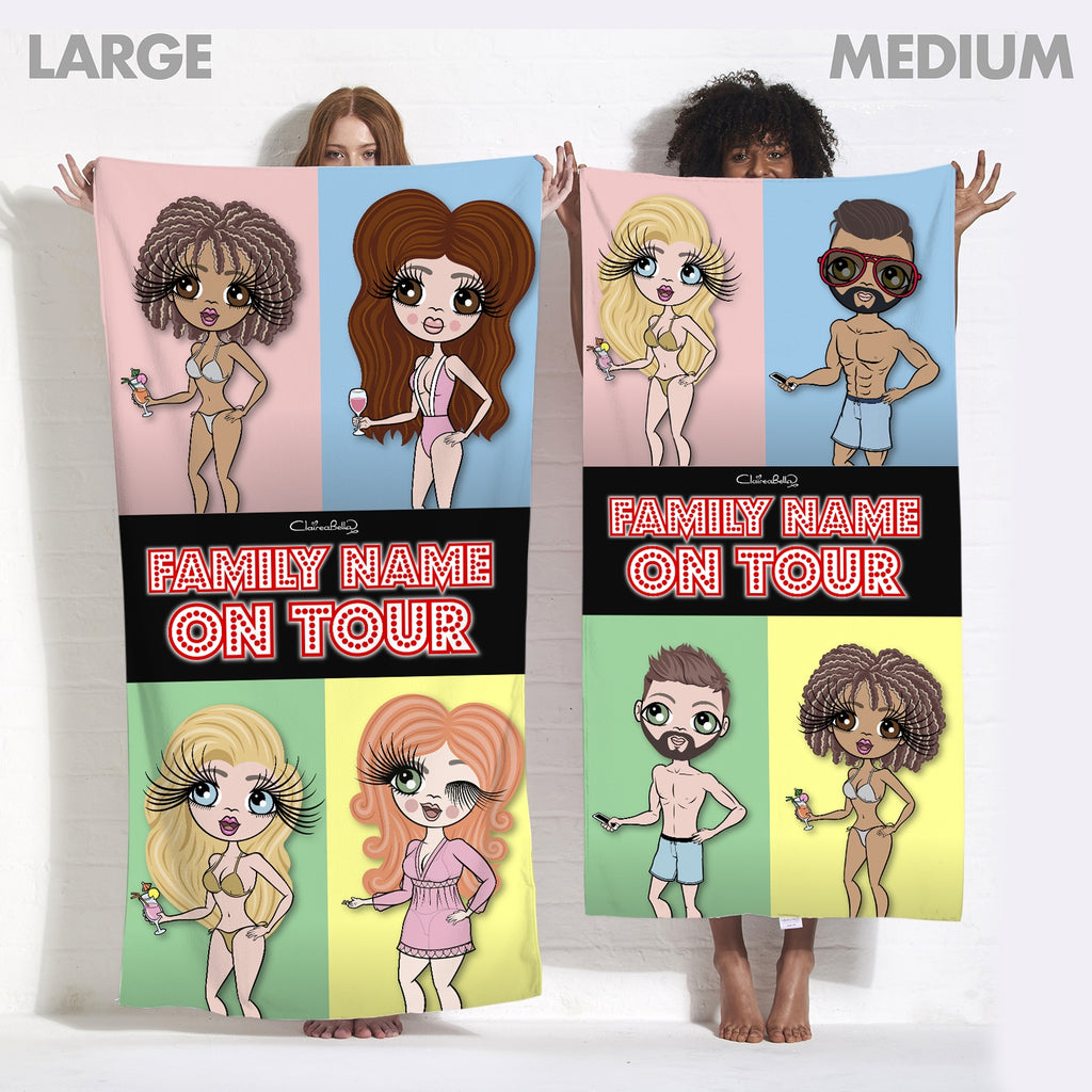 Multi Character Couples Four Adults Beach Towel - Image 6