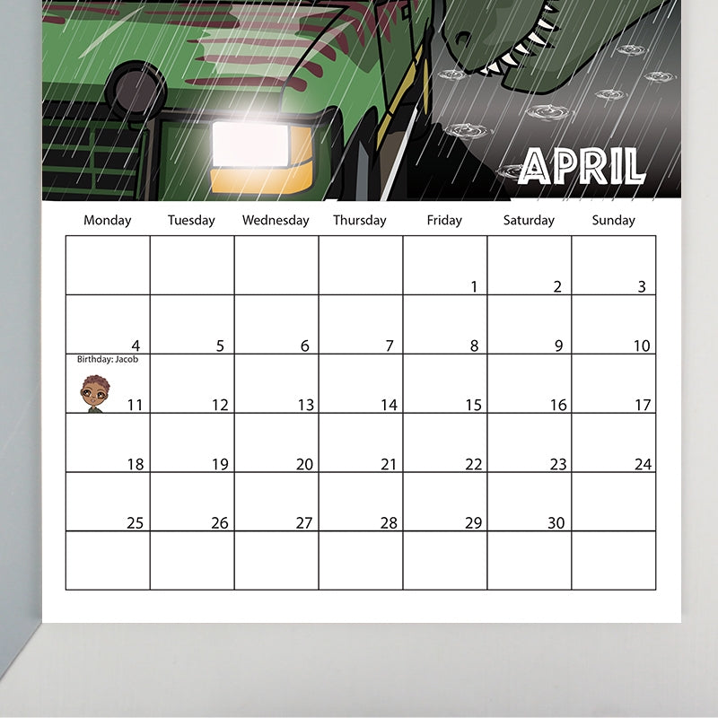 Multi Character Couples At The Movies Wall Calendar - Image 4