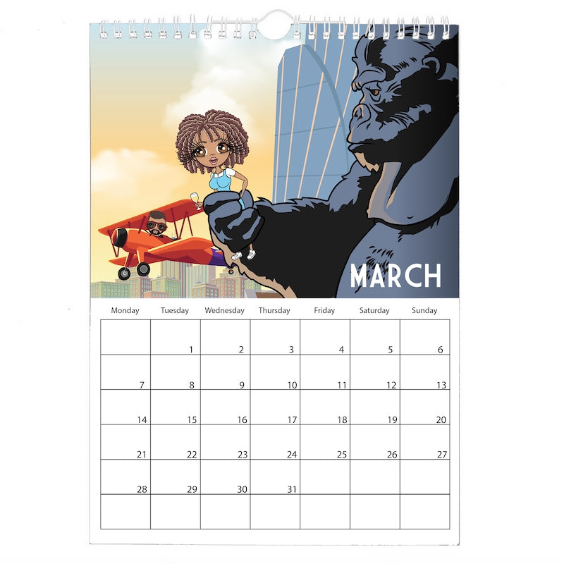 Multi Character Couples At The Movies Wall Calendar - Image 7