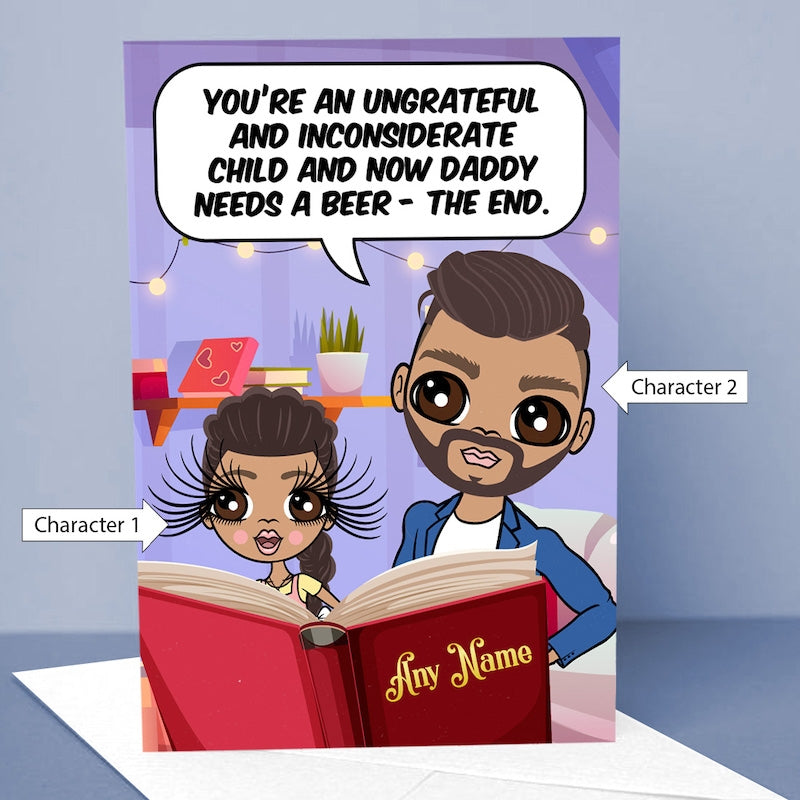 Multi Character Bedtime Story Man And Child Card - Image 2