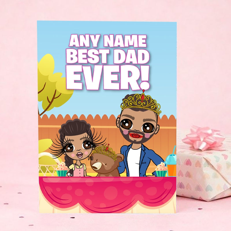 Multi Character Best Dad Ever Man And Child Card - Image 3
