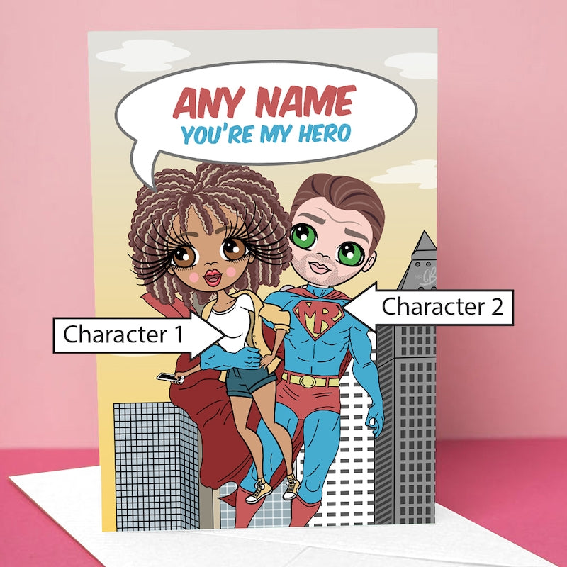 Multi Character Couples My Hero Romantic Card - Image 2