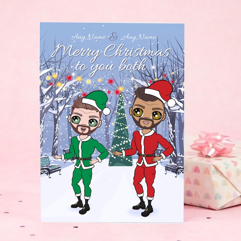 Multi Character Romantic Couple Christmas Card - Image 6