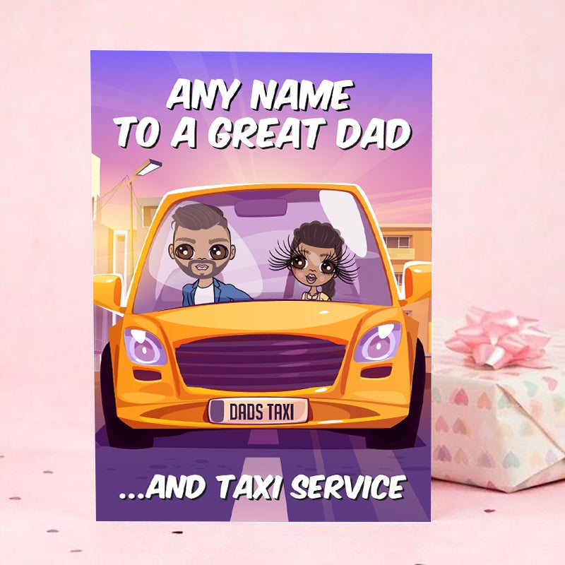 Multi Character Taxi Service Man And Child Card - Image 3