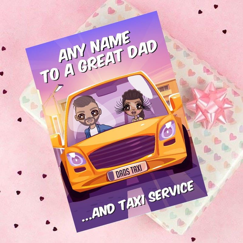 Multi Character Taxi Service Man And Child Card - Image 4