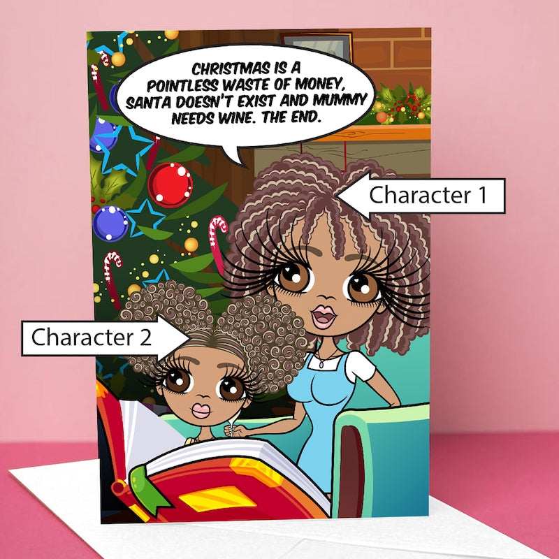 Multi Character Woman And Child Christmas Story Card - Image 2