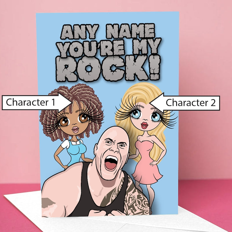 Multi Character You're My Rock Card - Image 6