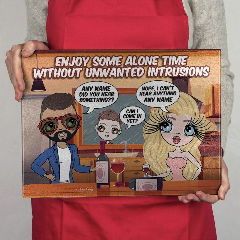 Multi Character Couples Alone Time Chopping Board - Image 3