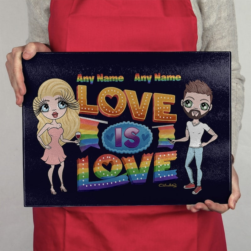 Multi Character Couples Love Is Love Chopping Board - Image 3