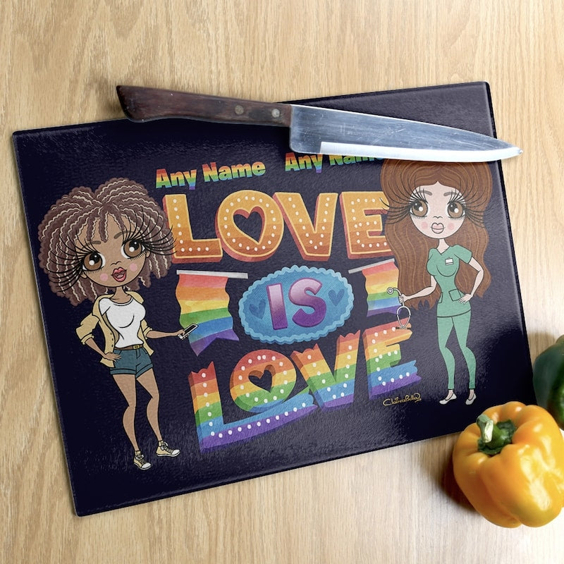 Multi Character Couples Love Is Love Chopping Board - Image 4