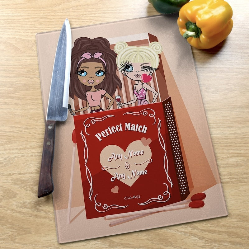 Multi Character Couples Match Box Chopping Board - Image 4