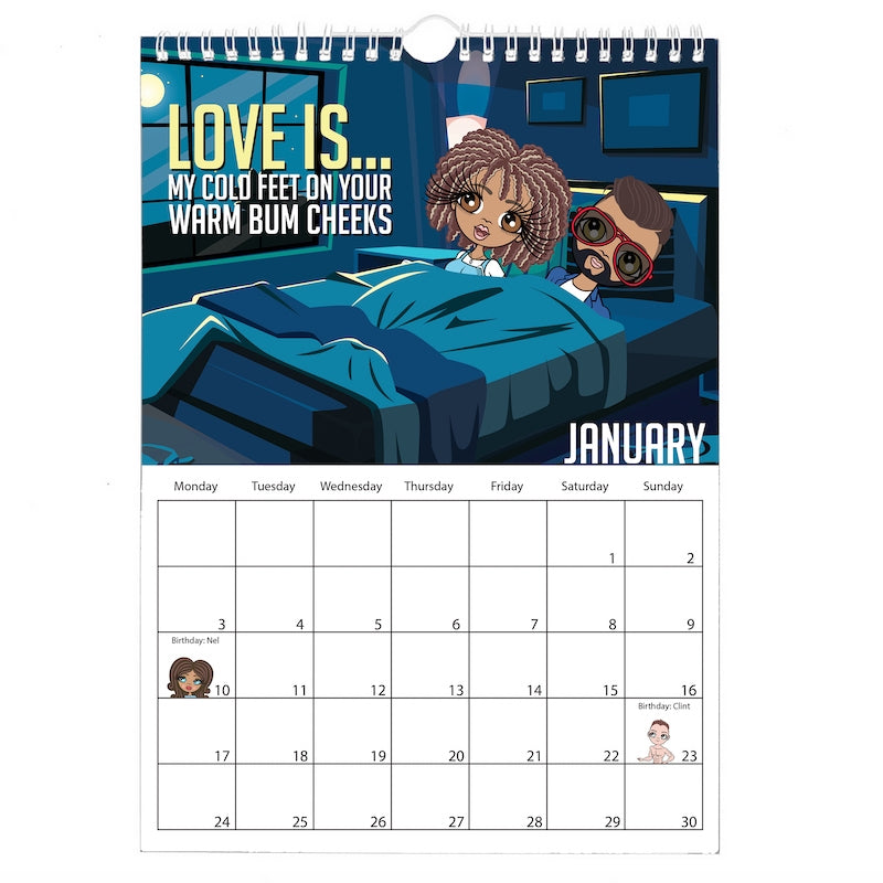 Multi Character Couples Wall Calendar - Image 4