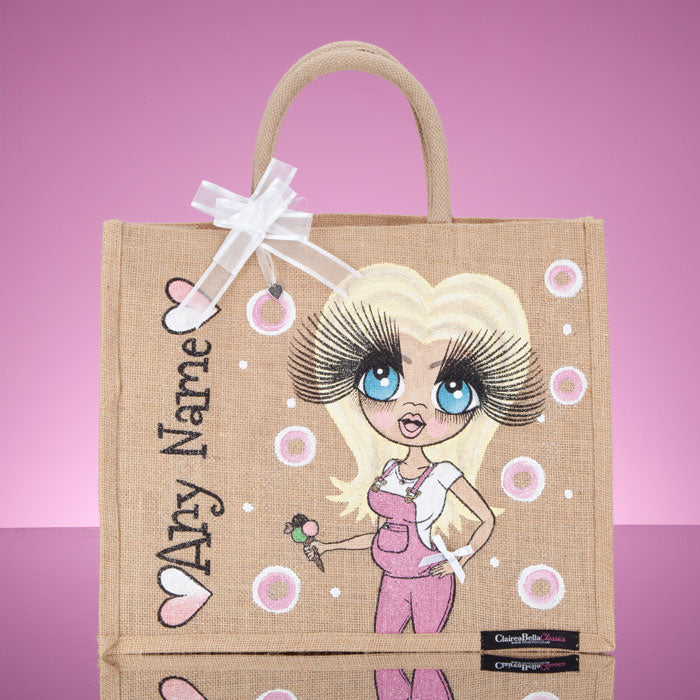 ClaireaBella Large Mum To Be Jute Bag - Image 1
