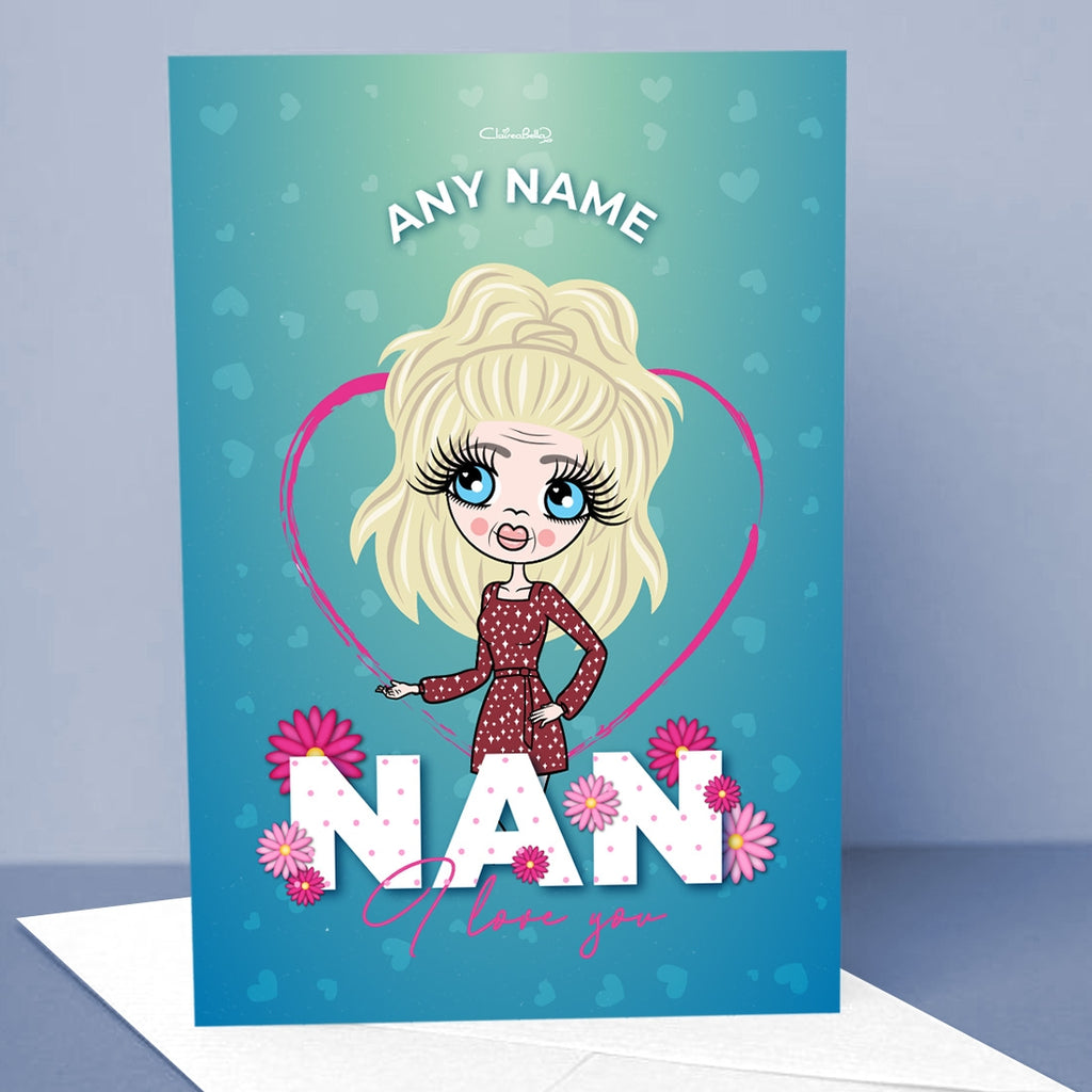 ClaireaBella Personalised Nan I love you Card - Nan - Image 4