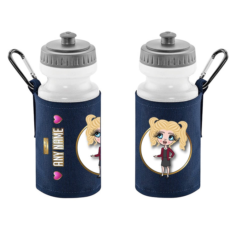 ClaireaBella Girls Personalised Navy Mini Rucksack & Water Bottle Bundle - Image 3