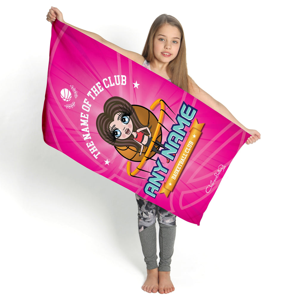 ClaireaBella Girls Netball Logo Gym Towel - Image 3