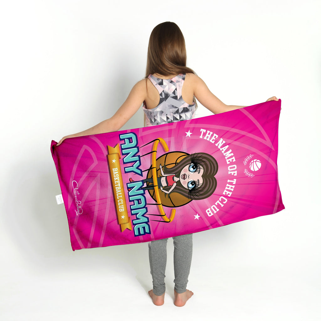 ClaireaBella Girls Netball Logo Gym Towel - Image 2