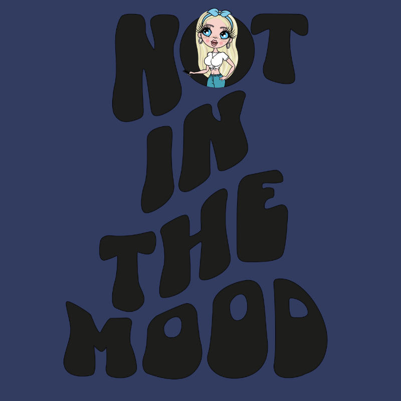 ClaireaBella Not In The Mood Hoodie - Navy - Image 4