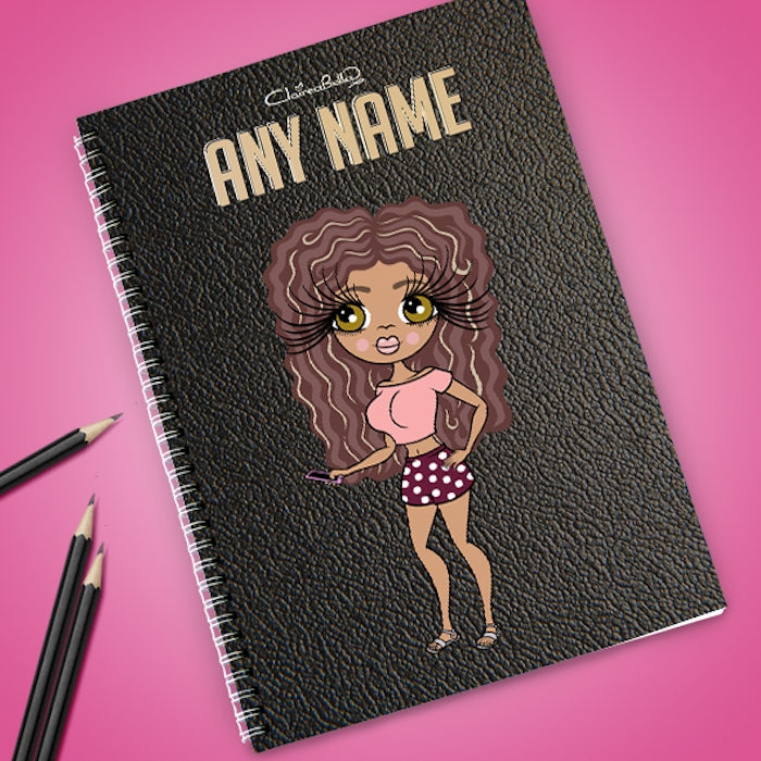 ClaireaBella Black Texture Effect Notebook - Image 1