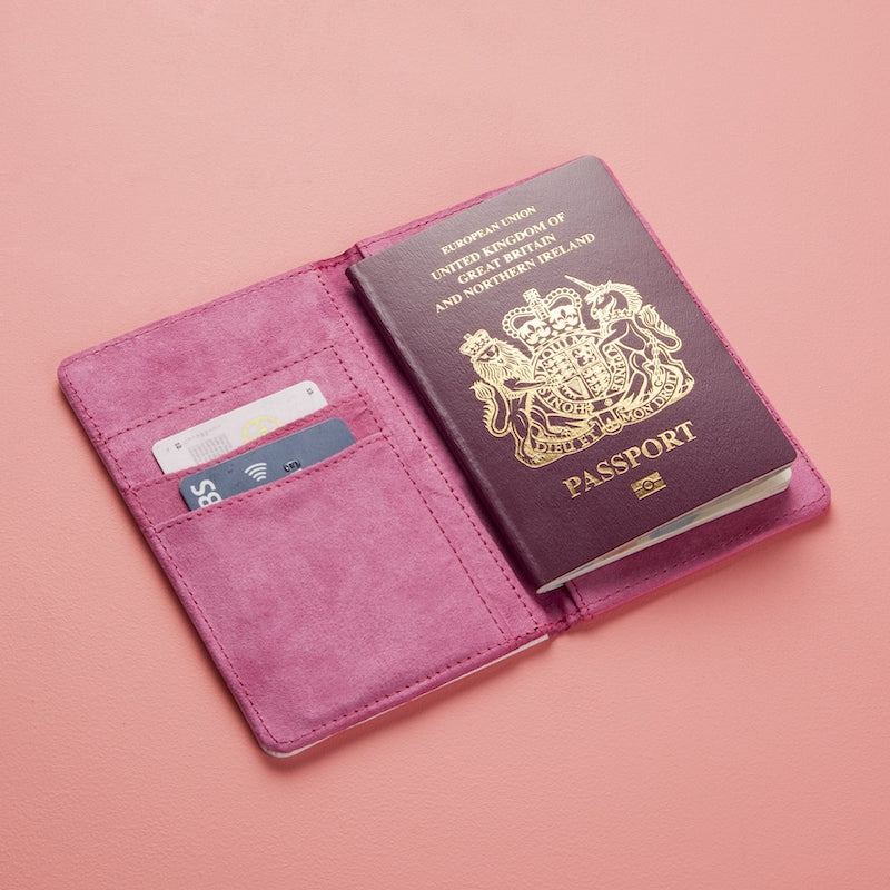 Early Years Girls Personalised Pink Glitter Effect Passport Cover - Image 4