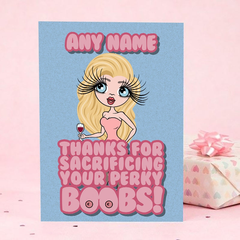 ClaireaBella Personalised Perky Mum Card - Image 1