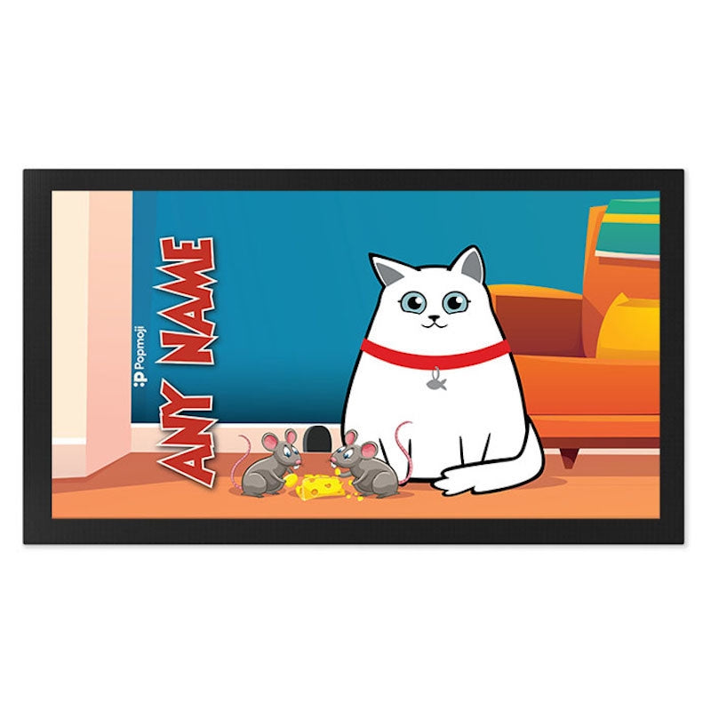 Personalised Cat and Mouse Pet Mat - Image 2