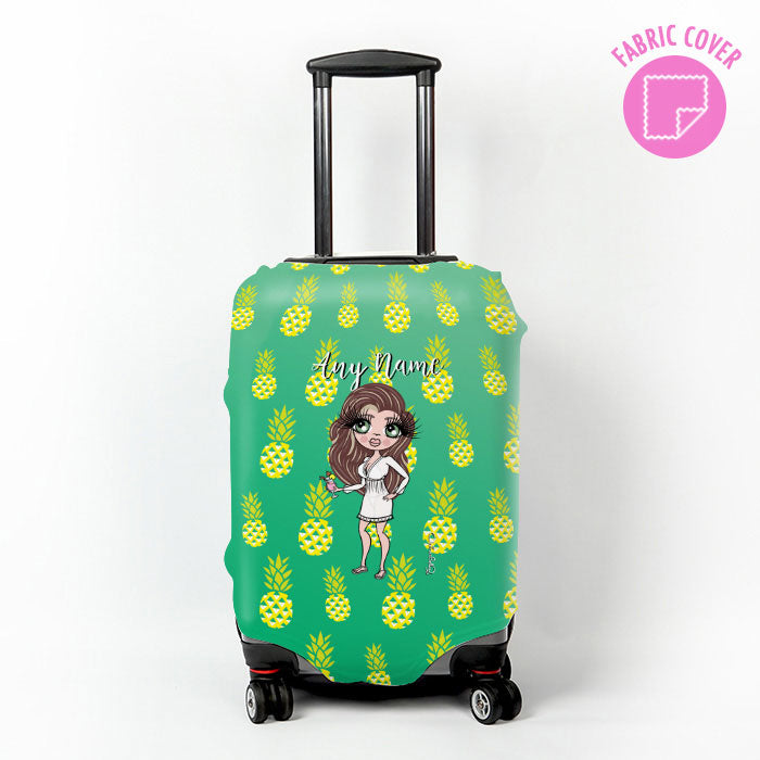 ClaireaBella Pineapple Print Suitcase Cover