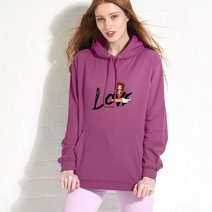 ClaireaBella Black Love Yourself Hoodie - Image 6