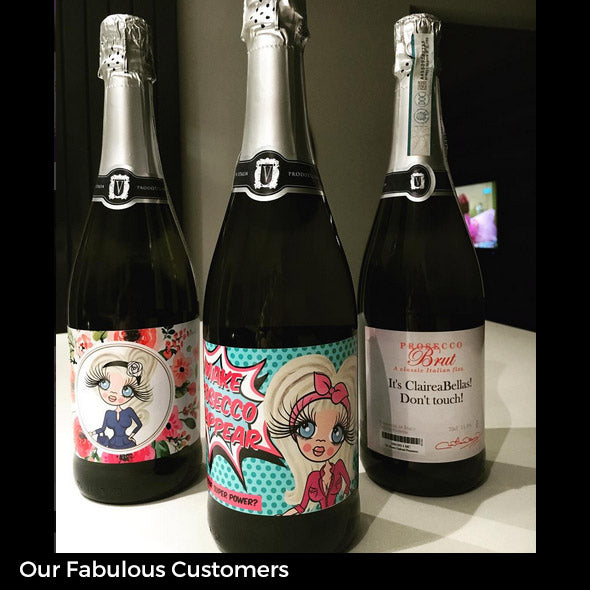 ClaireaBella Personalised Prosecco - Classic Floral - Image 4