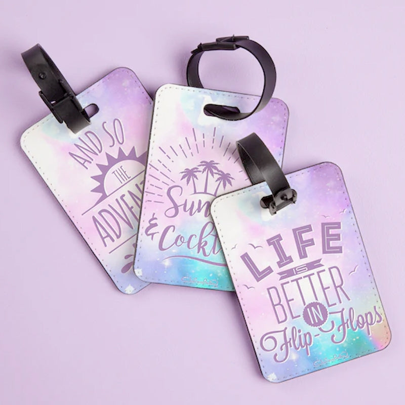 ClaireaBella Personalised Unicorn Colours Passport Cover & Luggage Tag Bundle - Image 3