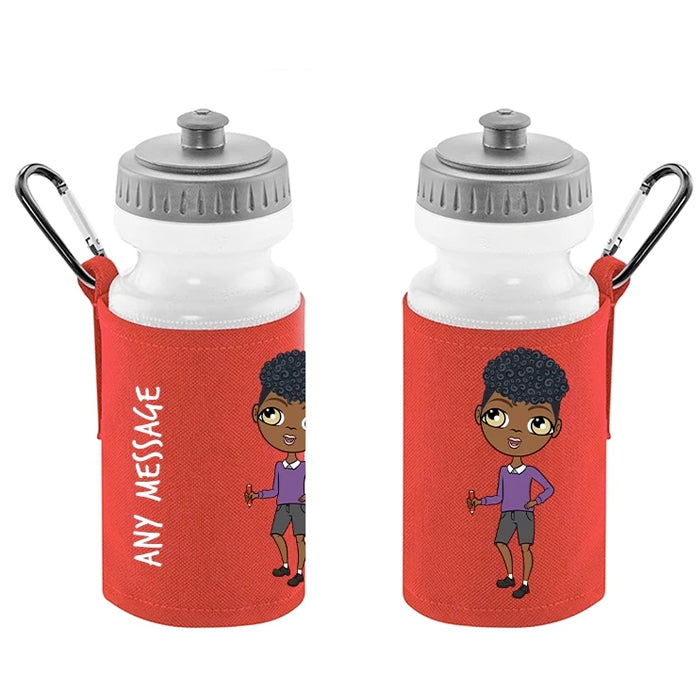 Jnr Boys Personalised Red Lunch Bag & Water Bottle Bundle - Image 3