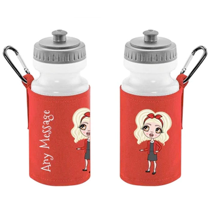 ClaireaBella Girls Personalised Red Lunch Bag & Water Bottle Bundle - Image 3