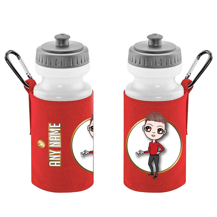 Jnr Boys Personalised Red Premium Book Bag & Water Bottle Bundle - Image 2