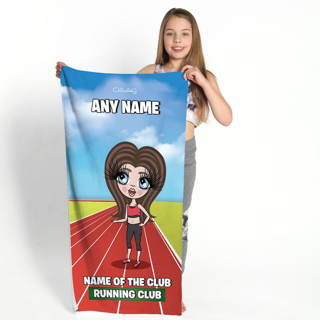 ClaireaBella Girls Running Track Gym Towel - Image 1