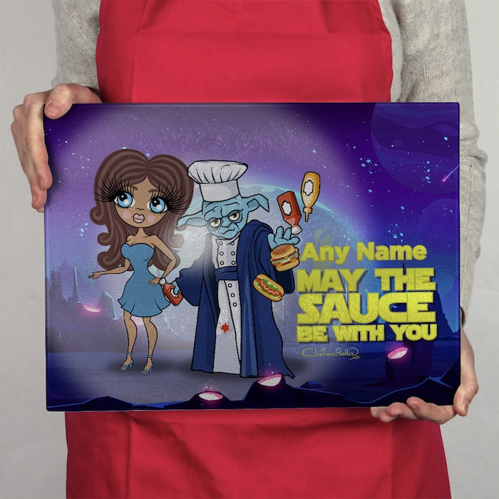 ClaireaBella Landscape Glass Chopping Board - May The Sauce - Image 3