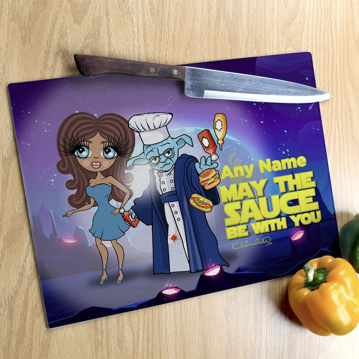 ClaireaBella Landscape Glass Chopping Board - May The Sauce - Image 2