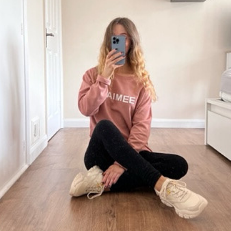 ClaireaBella Self Love Club Sweatshirt - Pink - Image 2