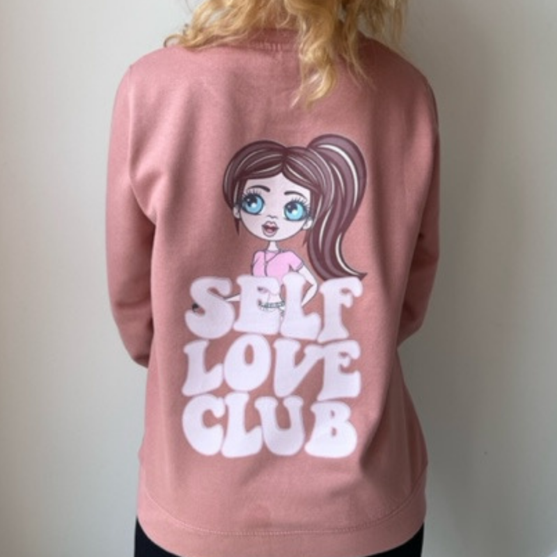 ClaireaBella Self Love Club Sweatshirt - Pink - Image 1